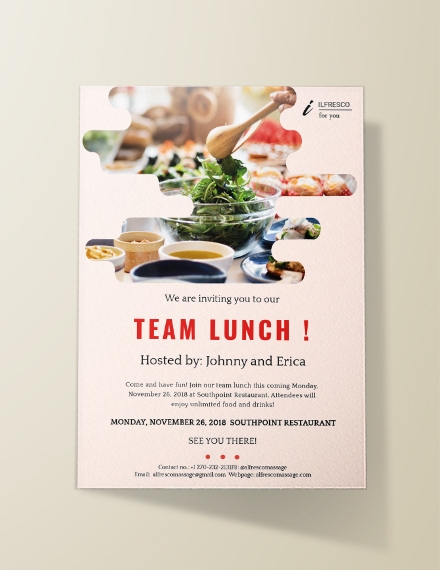 business lunch invitation template