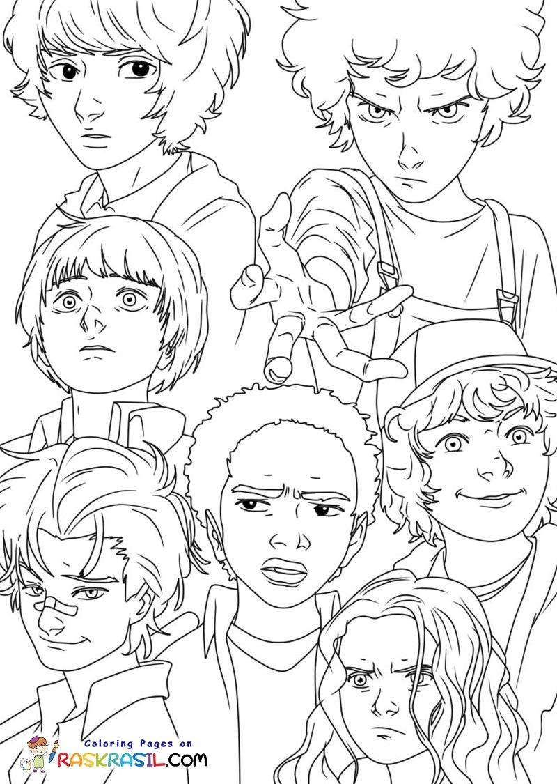 Stranger Things Coloring Pages Colouring Pages Coloring Sheets 