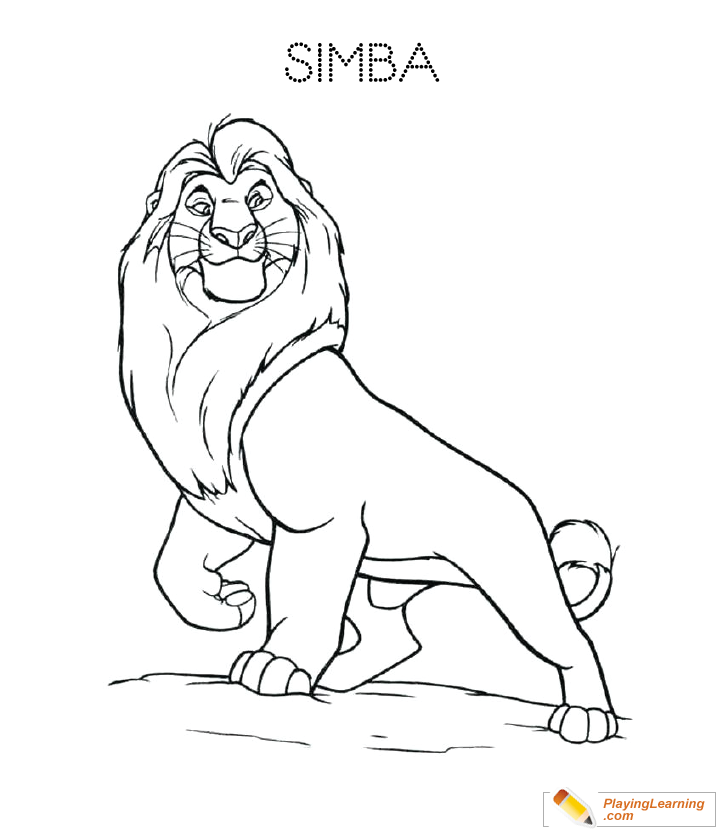 Simba Lion King Coloring Pages