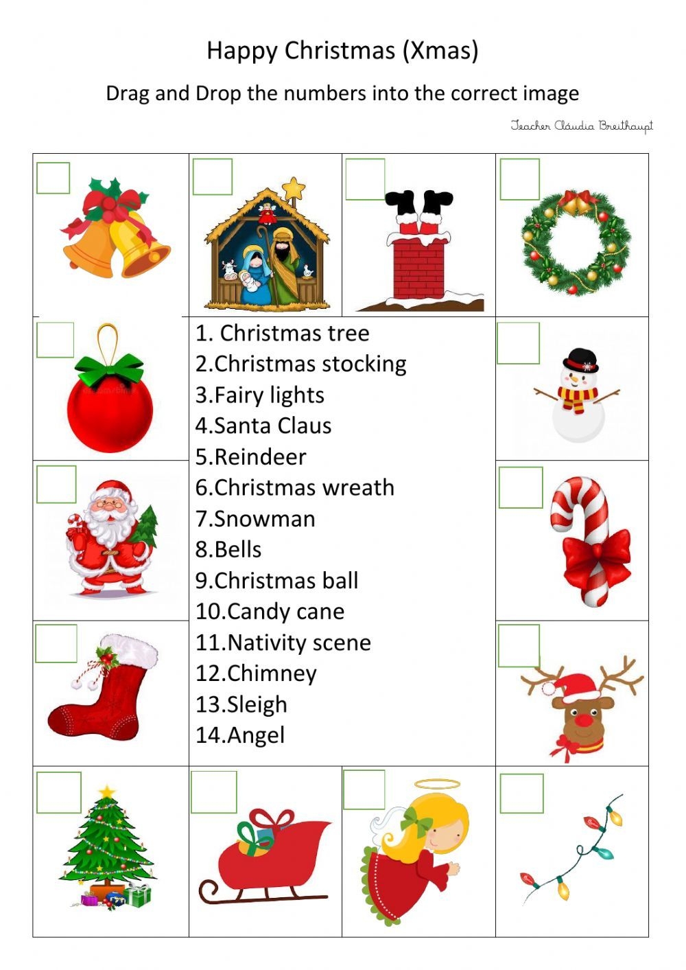 Christmas English Worksheets