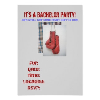 boxing invitations templates