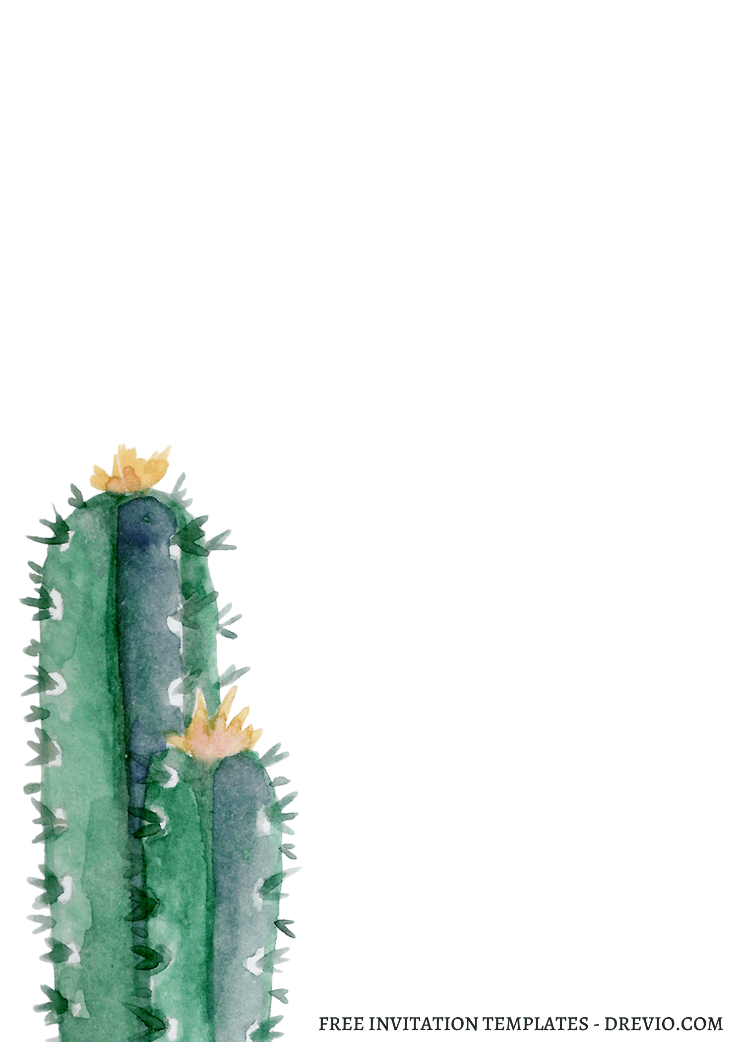 10 Beautiful Cactus Birthday Invitation Templates Download Hundreds