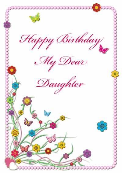 printable birthday cards daughter free