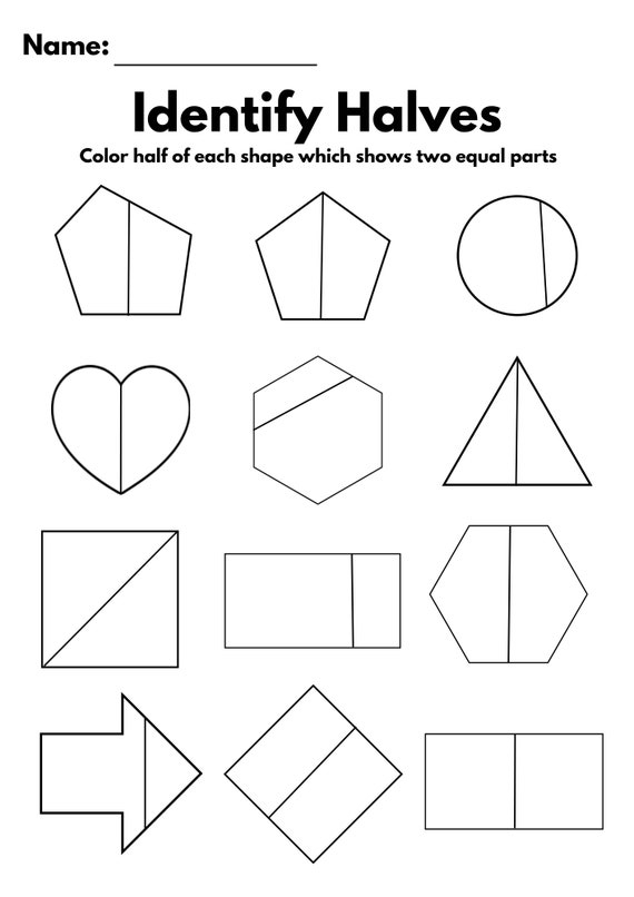 2nd grade fraction worksheets