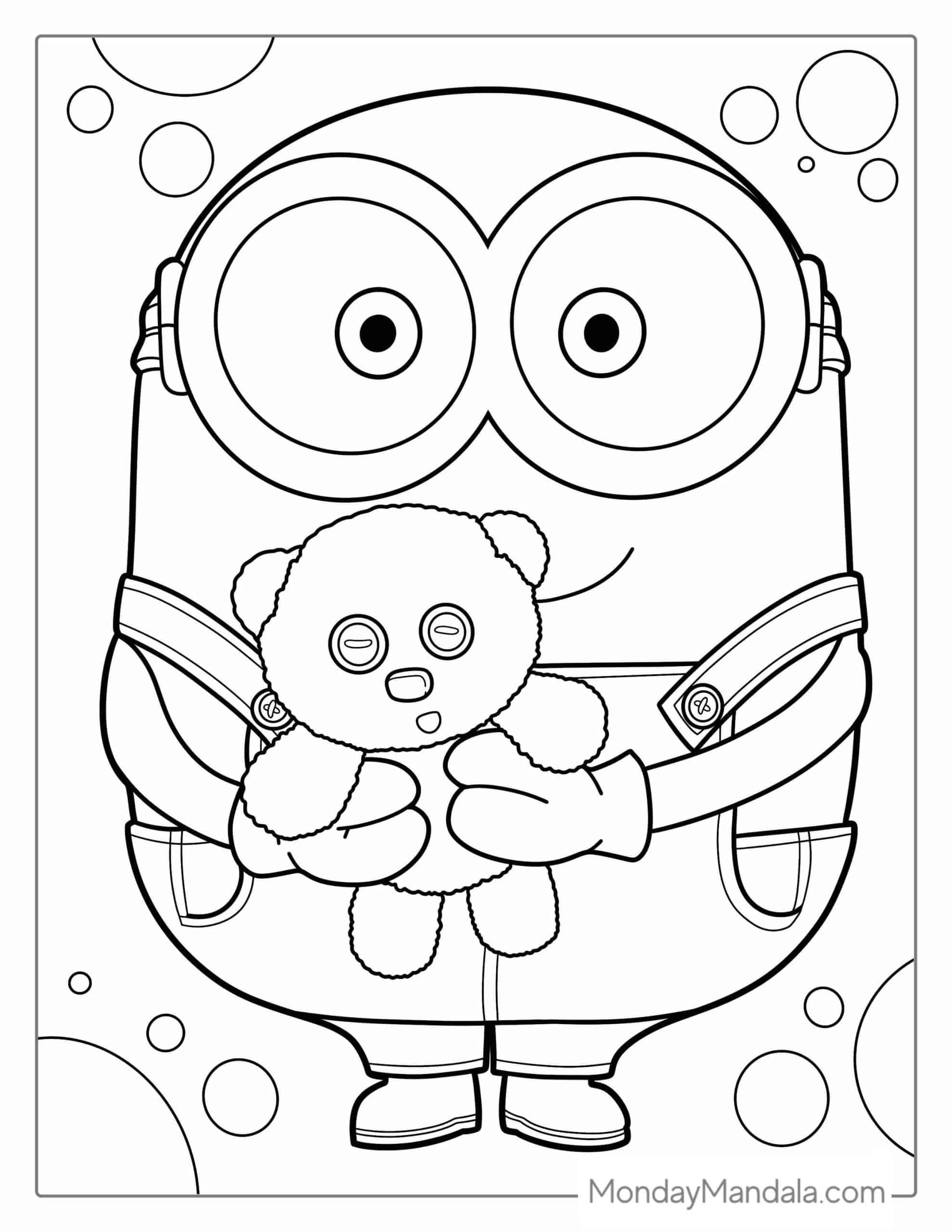 Printable Minion Coloring Pages