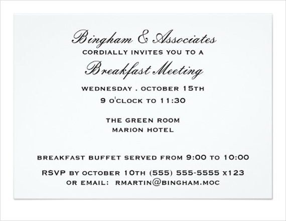 11 Business Breakfast Invitations PSD AI Vector EPS