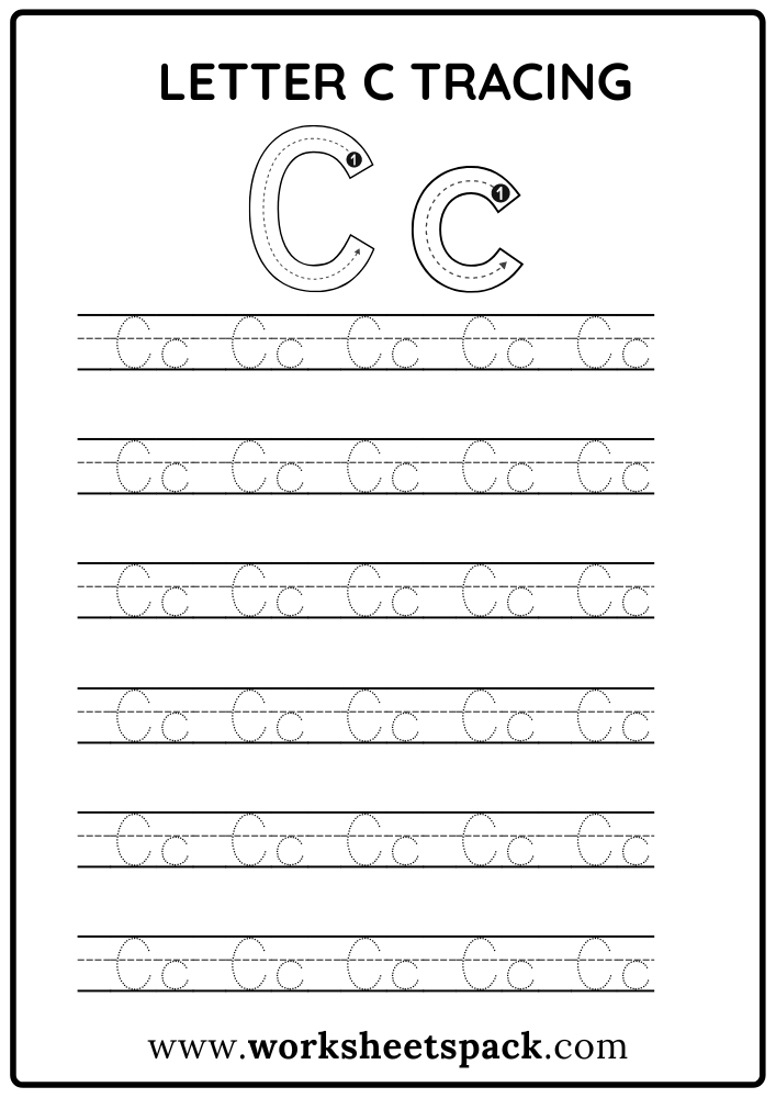 letter c preschool worksheets