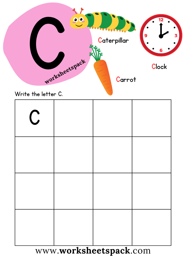 12 Letter C Preschool Worksheets AtheerMarykate