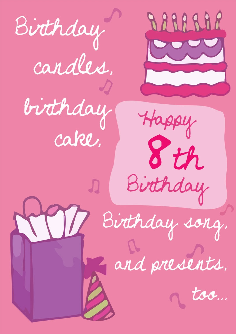 13 Fantastic Printable Birthday Cards For 8 Year Olds free
