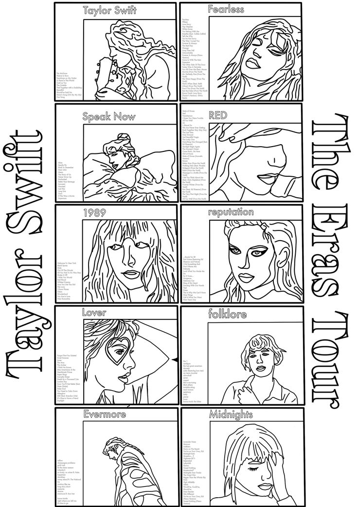 13 Taylor Swift Coloring Pages For The Swiftie In Your Life Taylor