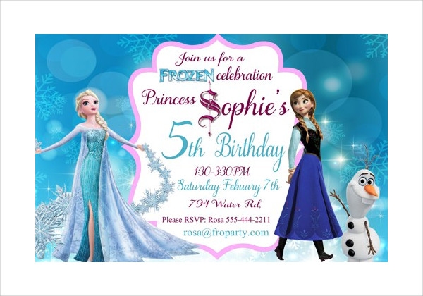 14 Frozen Invitation Templates Word PSD AI