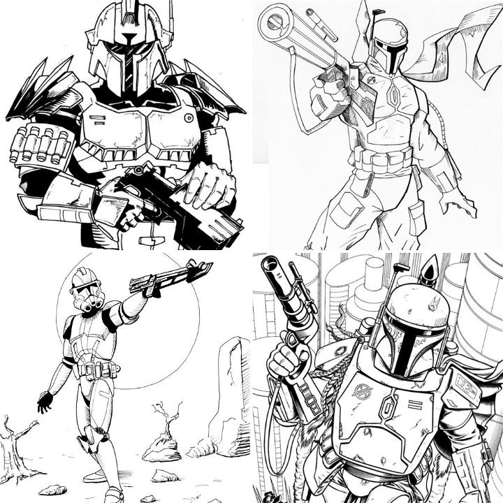 15 Free Mandalorian Coloring Pages For Kids And Adults