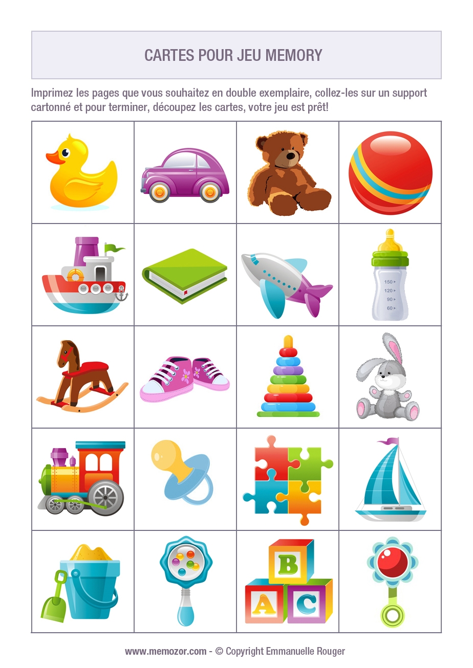 printable memory games for kids