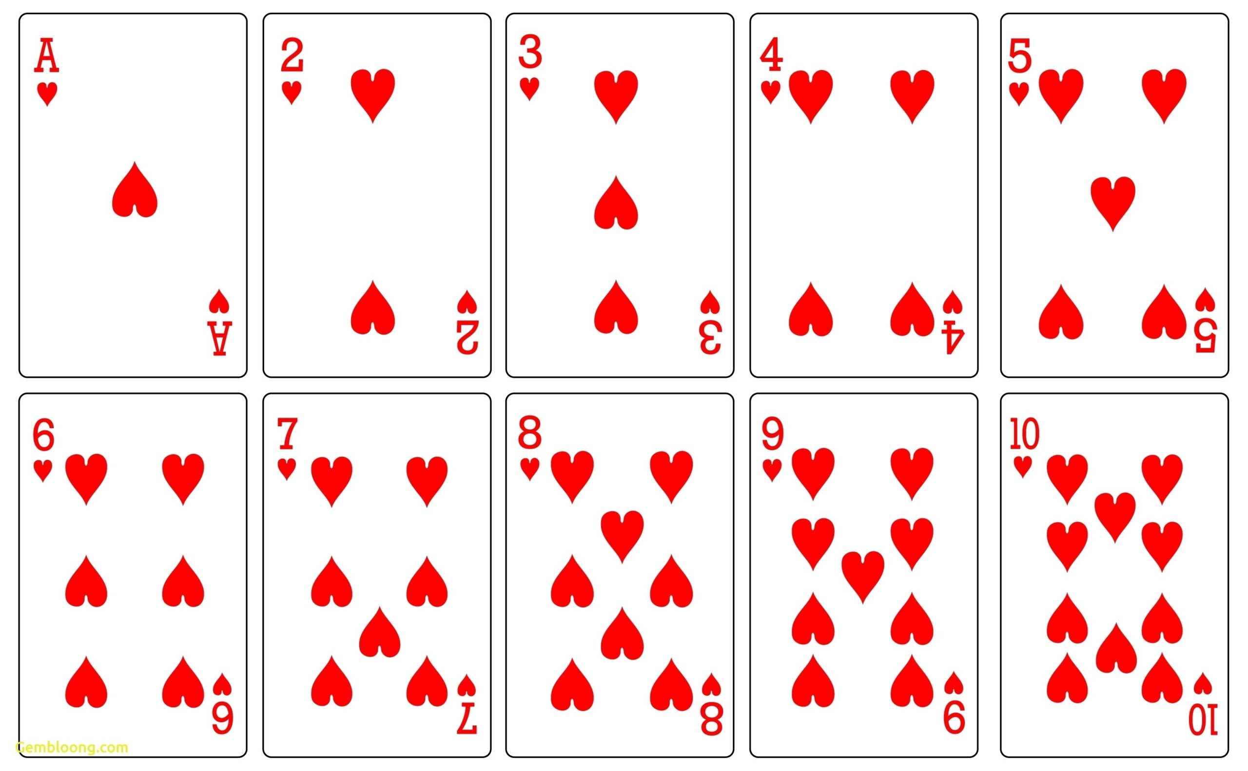 playing card images free printable