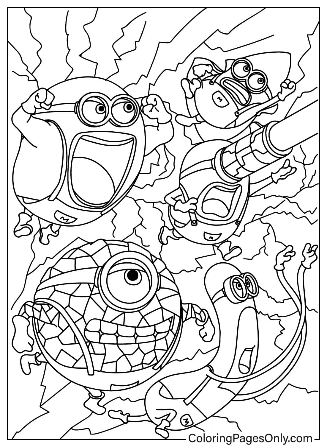 17 Mega Minions Coloring Pages Free Printable For Kids And Adults