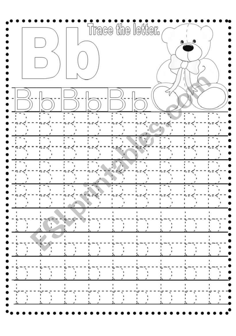 19 Letter B Traceable Worksheets DymtroPoyraz