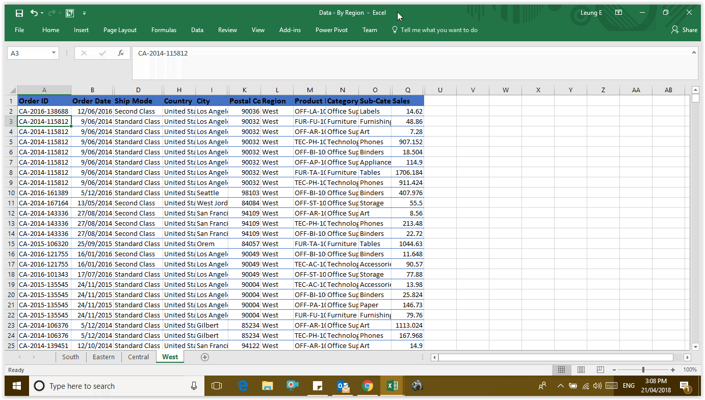 20 Create Pivot Table From Multiple Worksheets