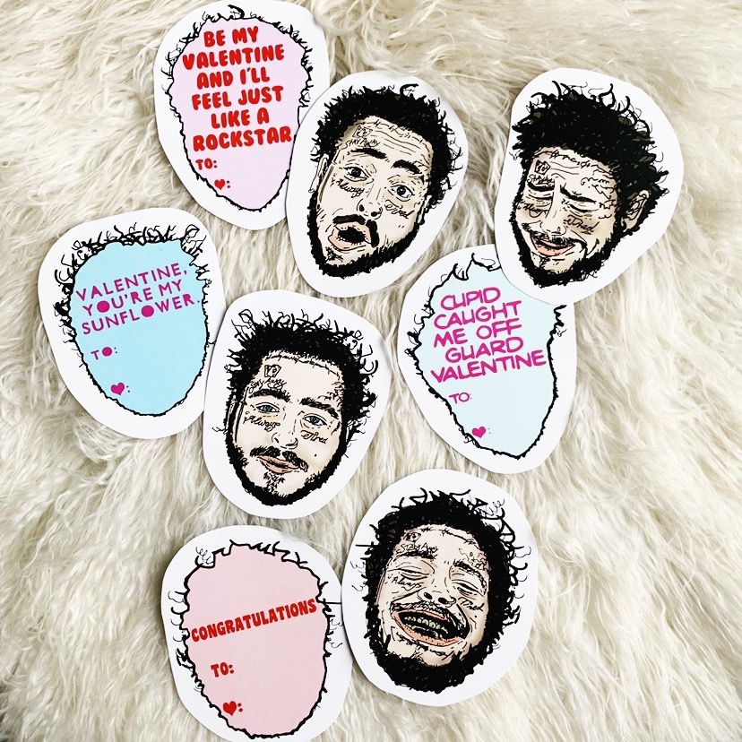 post malone birthday card printable