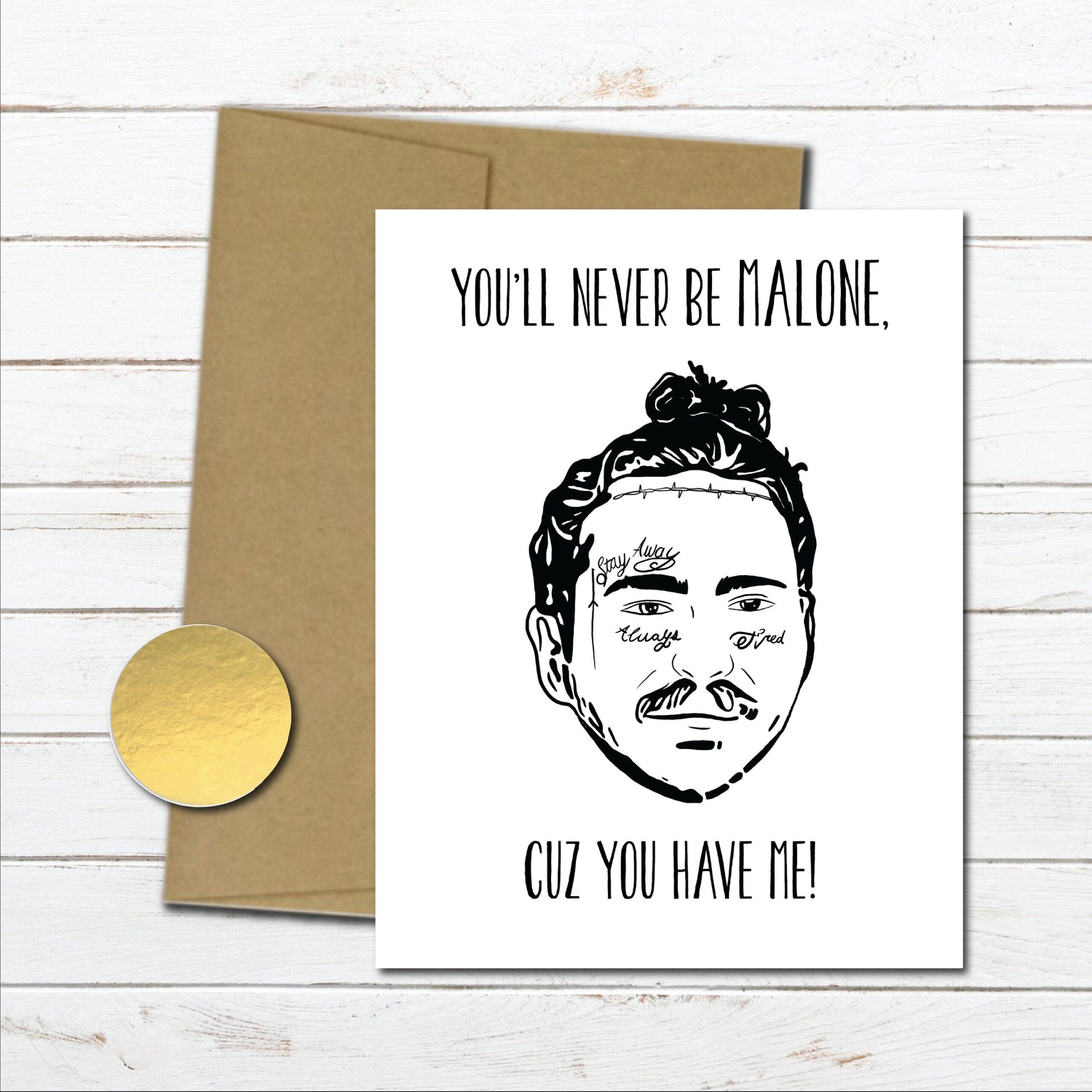 20 Post Malone Birthday Card Printable