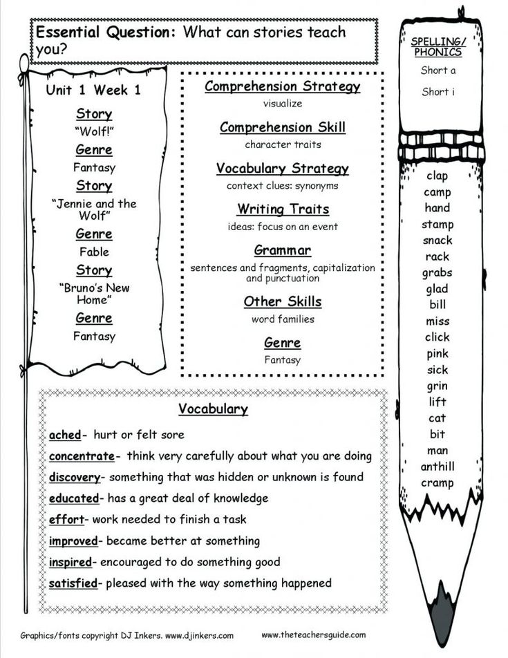 1st grade social studies worksheets