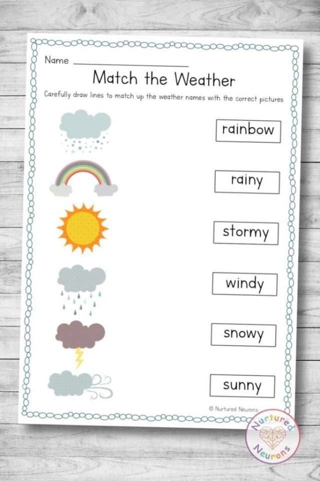 20 Weather Worksheets For Kindergarten Worksheets Decoomo