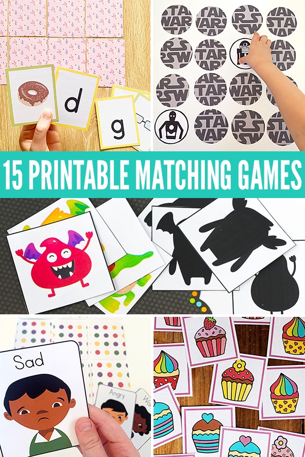 21 Free Printable Memory Matching Games For Kids