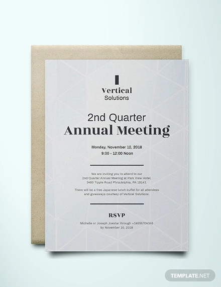 business meeting invitation template