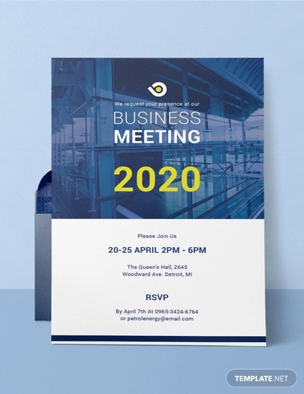 21 Meeting Invitation Templates PSD Word AI InDesign