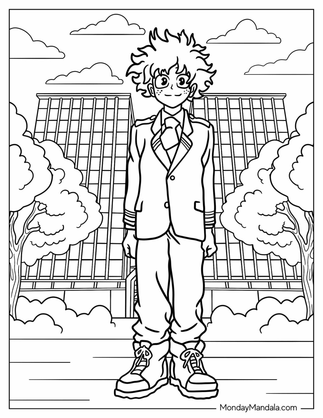 Deku Coloring Pages