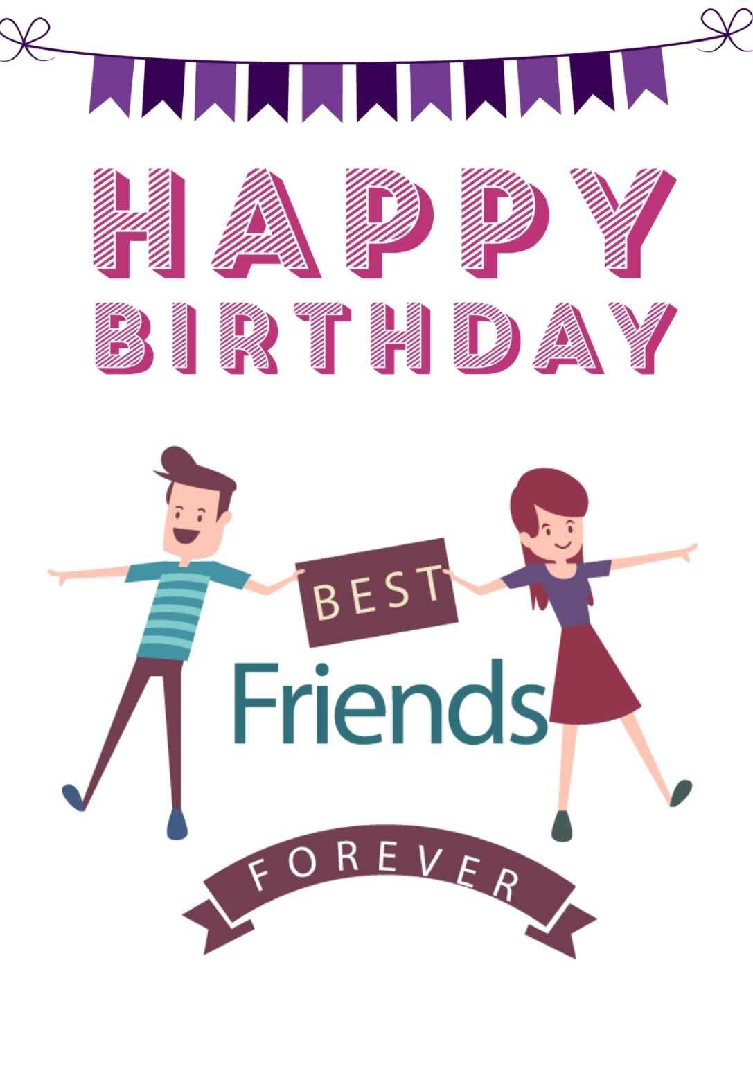printable birthday card friend