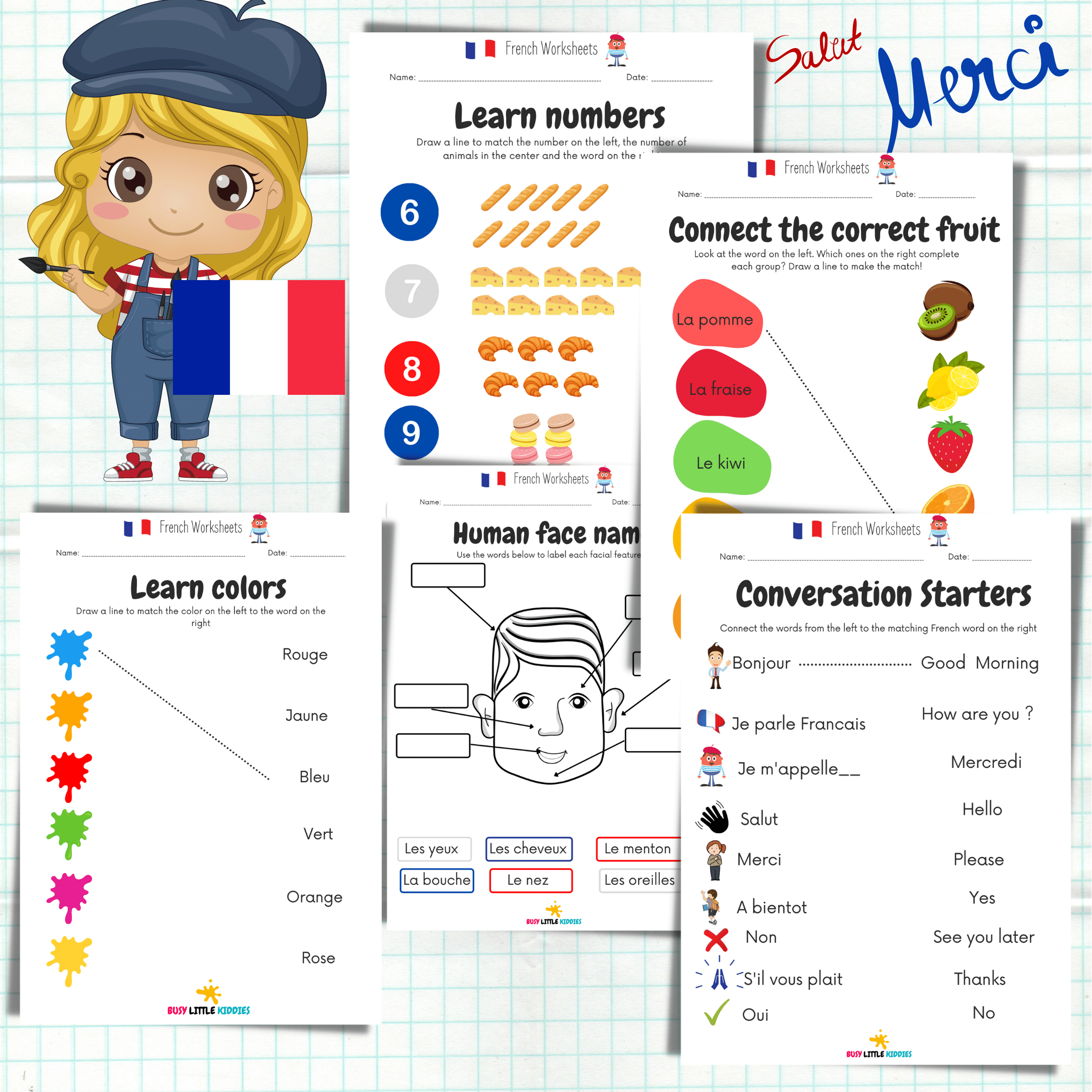 french worksheets