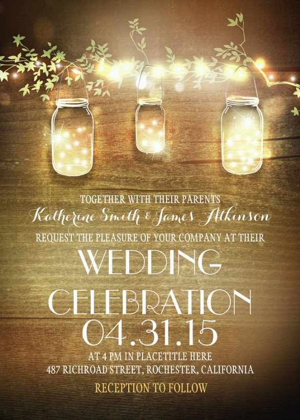 28 Rustic Wedding Invitation Design Templates PSD AI