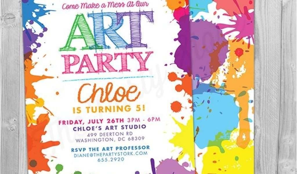28 Visiting Art Party Invitation Template Free In Photoshop For Art