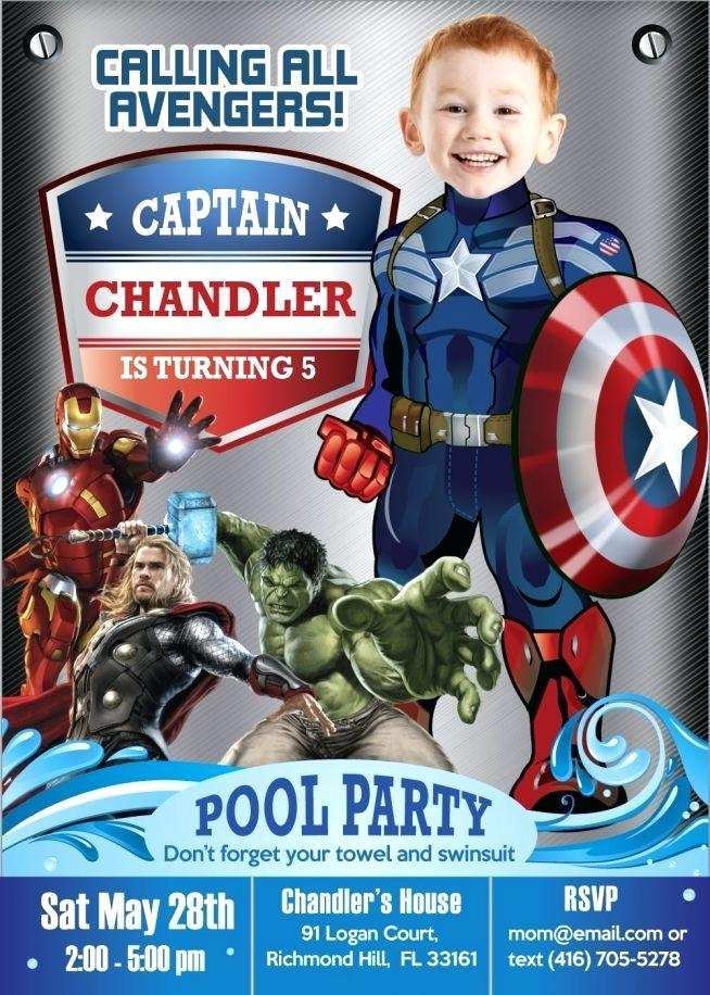 29 Free Printable Avengers Party Invitation Template For Free By 