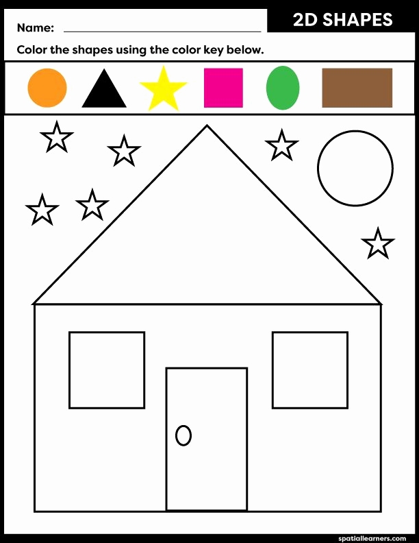 shapes activities for kids printable