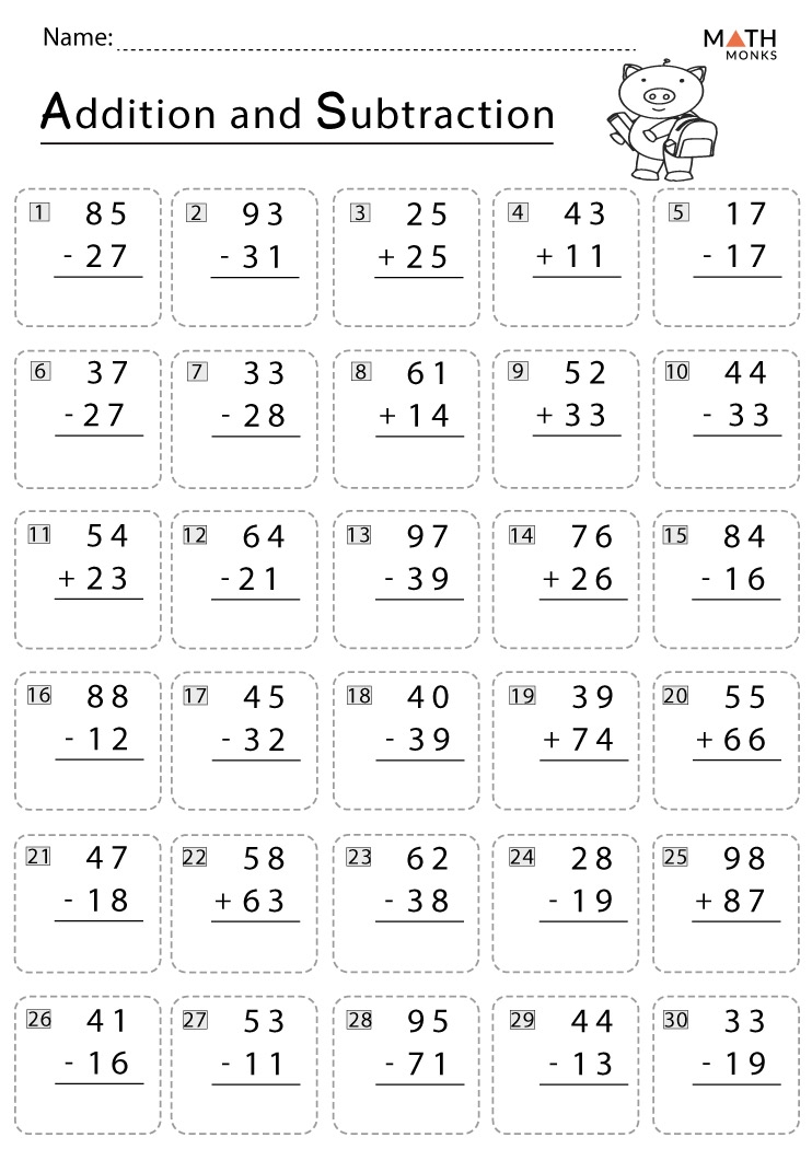 printable math worksheet addition