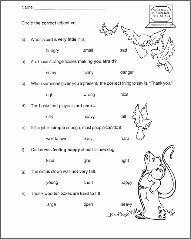 2nd grade grammar worksheets