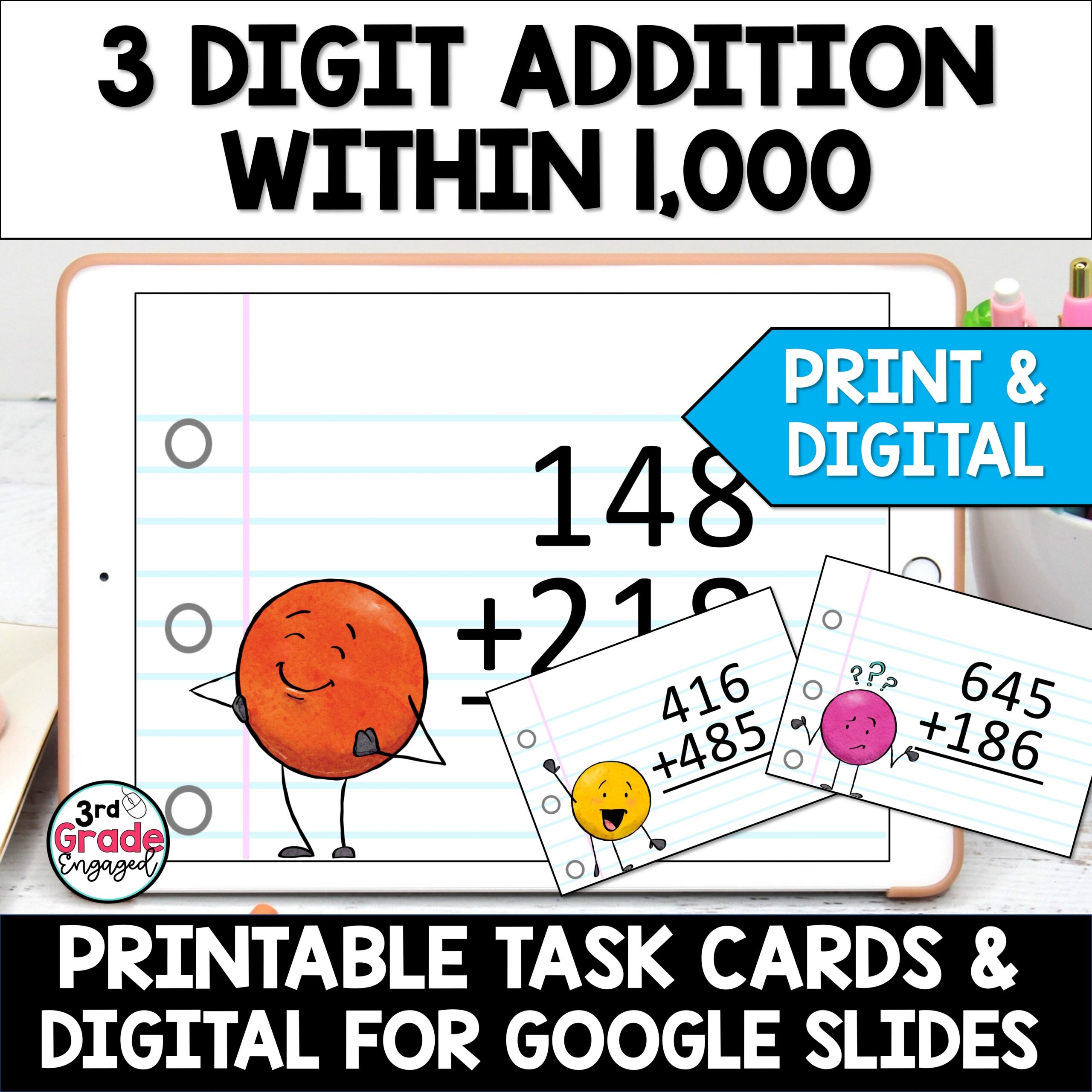 3 Digit Number Cards Printable Printable Cards