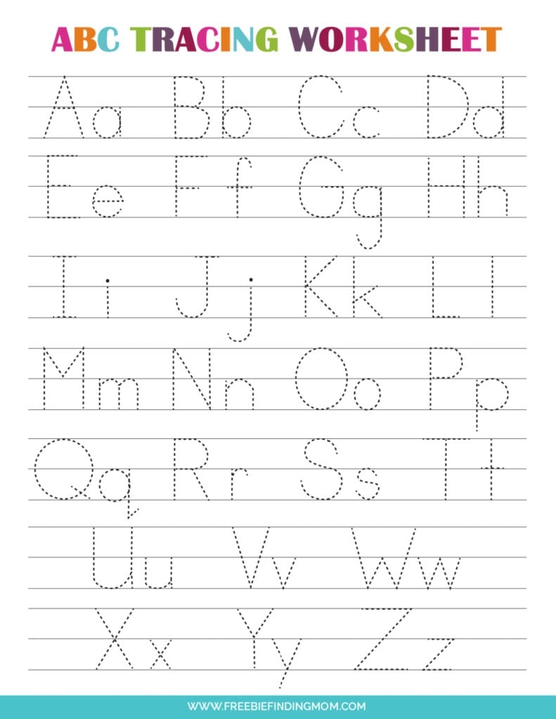 3 Printable Preschool Alphabet Tracing Worksheets PDF Downloads