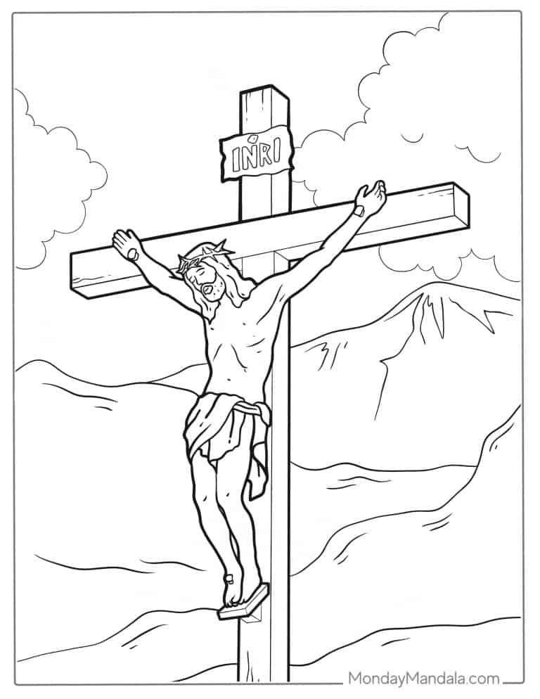 30 Jesus Coloring Pages Free PDF Printables