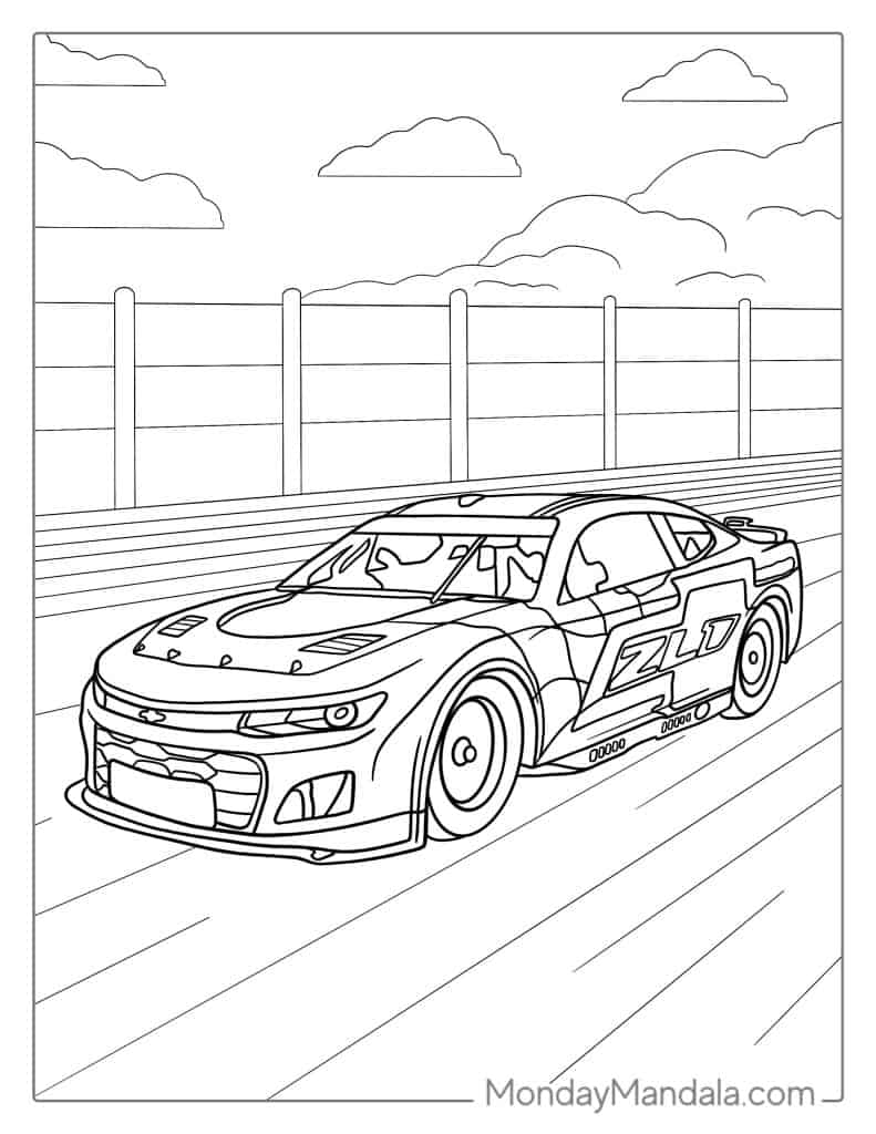 30 Race Car Coloring Pages Free PDF Printables Worksheets Library