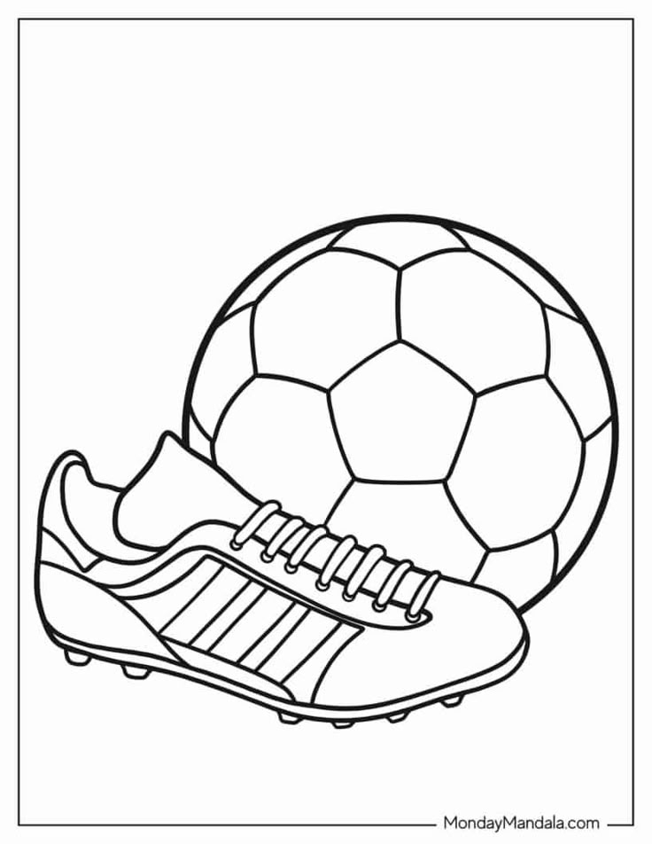 30 Soccer Coloring Pages Free PDF Printables Football Coloring