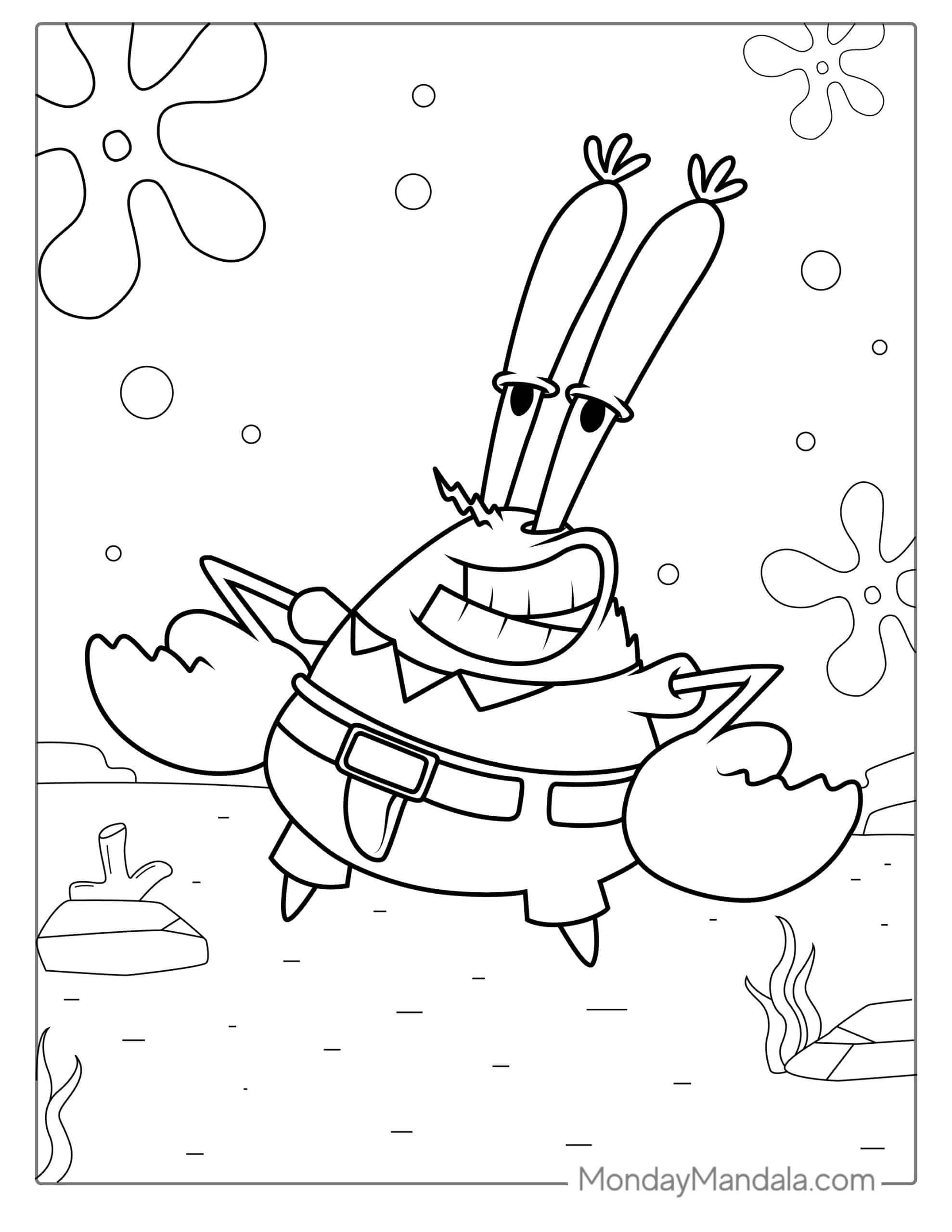 32 SpongeBob Coloring Pages Free PDF Printables Coloring Pages