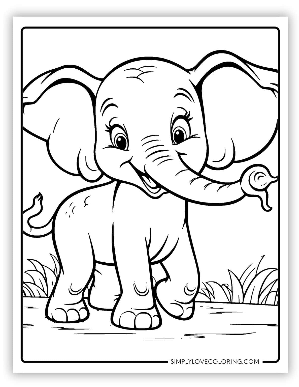 35 Elephant Coloring Pages Free PDF Printables Simply Love Coloring