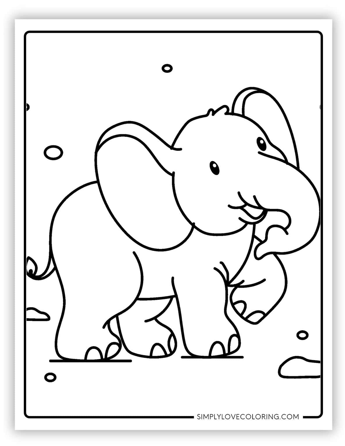35 Elephant Coloring Pages Free PDF Printables Simply Love Coloring