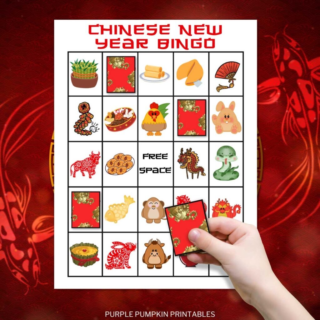 36 Printable Chinese New Year Bingo Game Cards