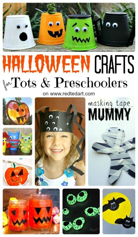 37 Cute Easy Halloween Crafts For Toddlers And Preschool Red Ted
