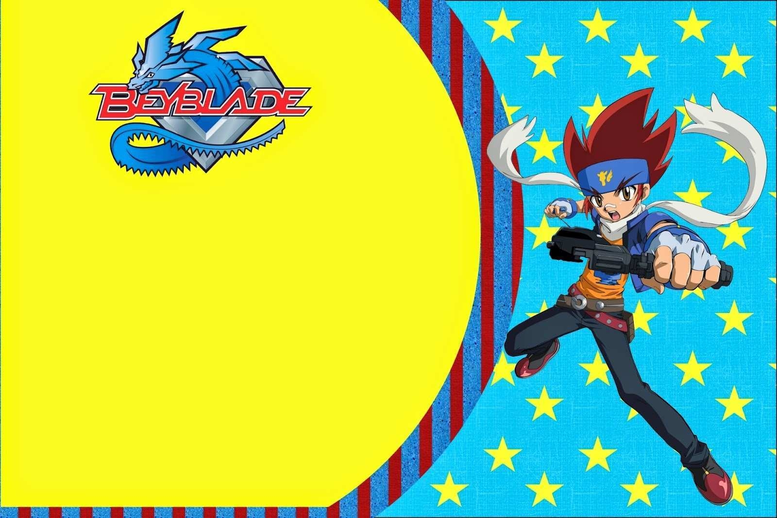 38 Customize Our Free Beyblade Birthday Invitation Template Photo With 