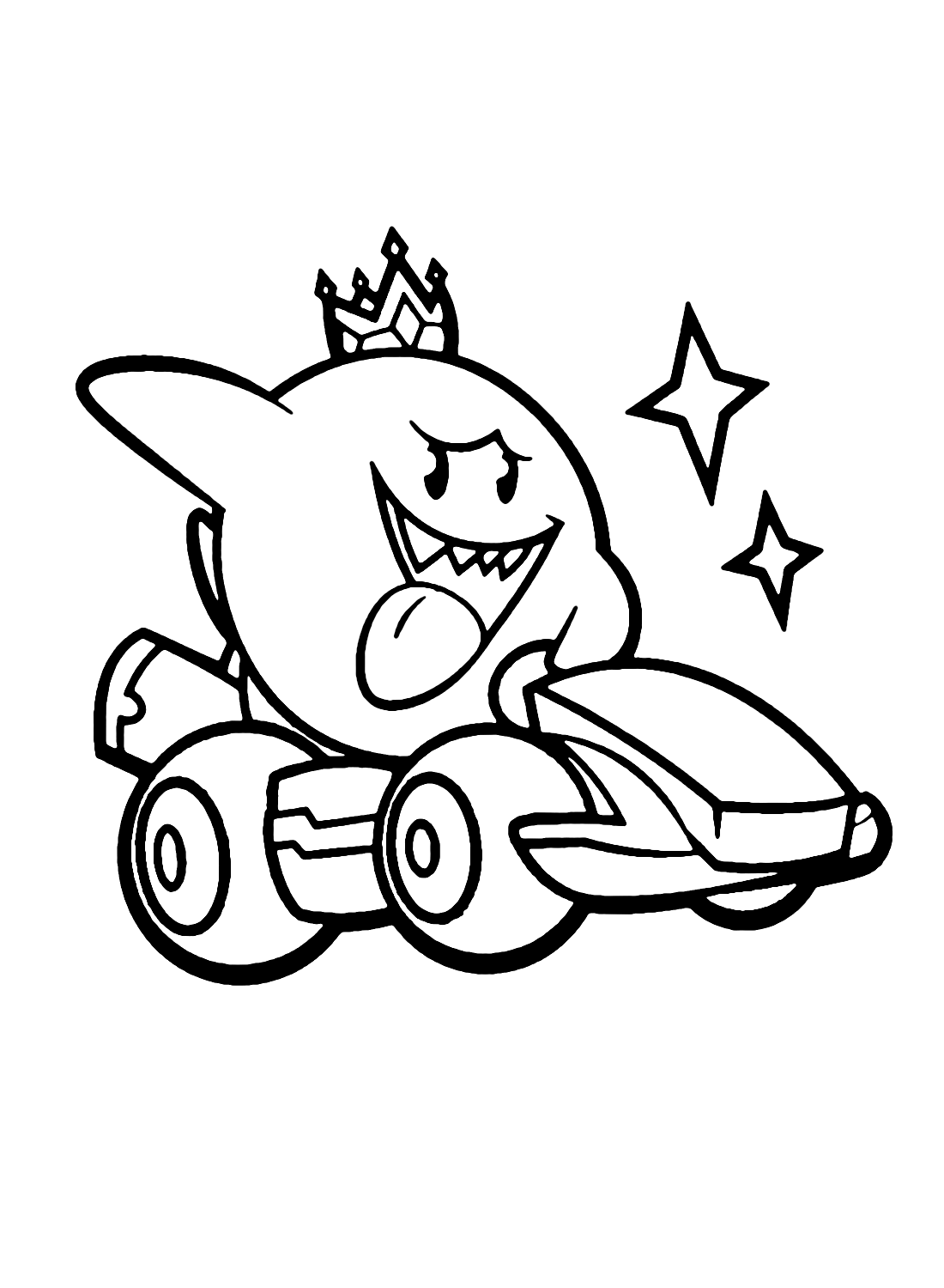 Mario Kart Coloring Page