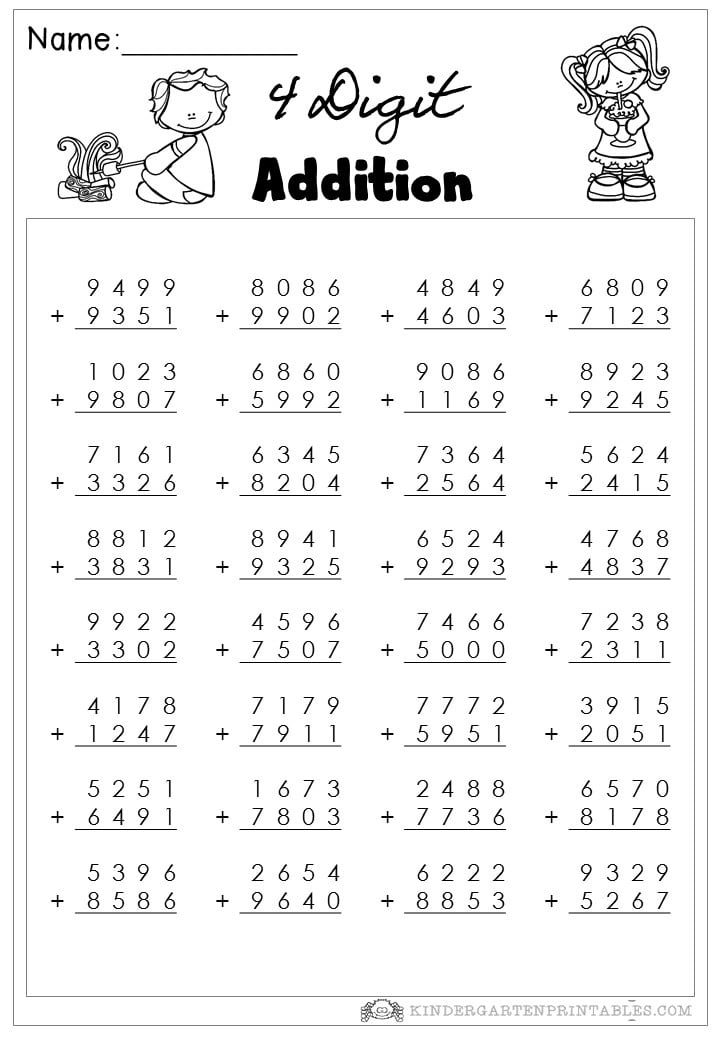 4 Digit Addition With Regrouping Worksheets WorksheetsCity